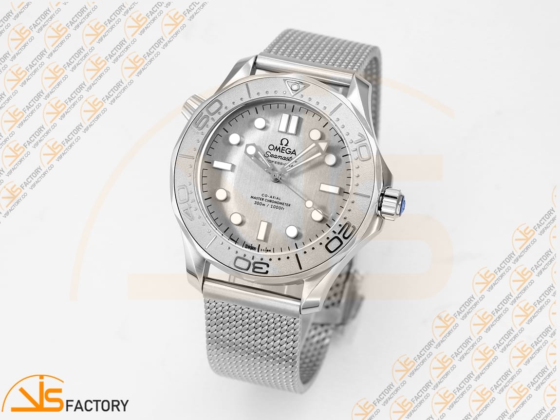 VSFactory (VSF) Omega Seamaster 300M Silver Surfer Silver Dial Steel A8806 Movement - 图片 4