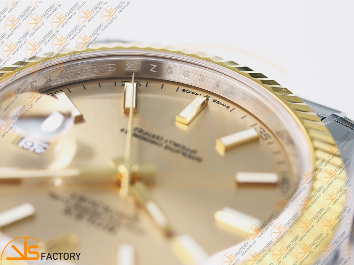 VS Factory Rolex DateJust 41 126333 Yellow Gold Dial SS/YG VS3235 Movement - 图片 6