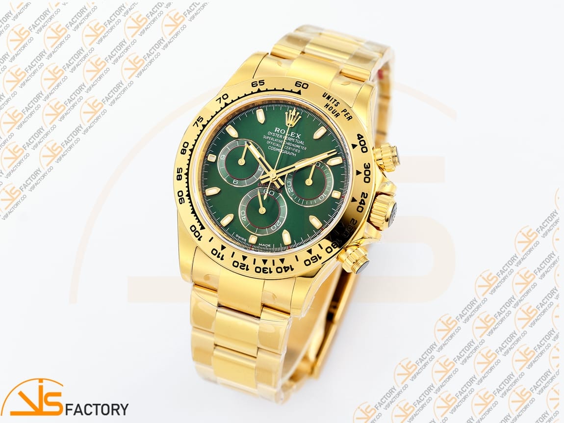 VS Factory Rolex Daytona 116508 Green Dial YG DD4130 Movement - 图片 4