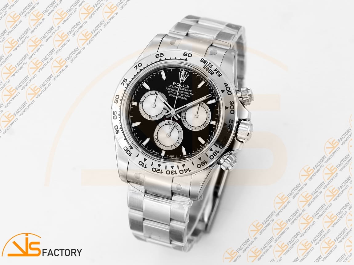 VS Factory Rolex Daytona 126509 Ice Black Dial Platinum Weighted VS4131 Movement - 图片 4