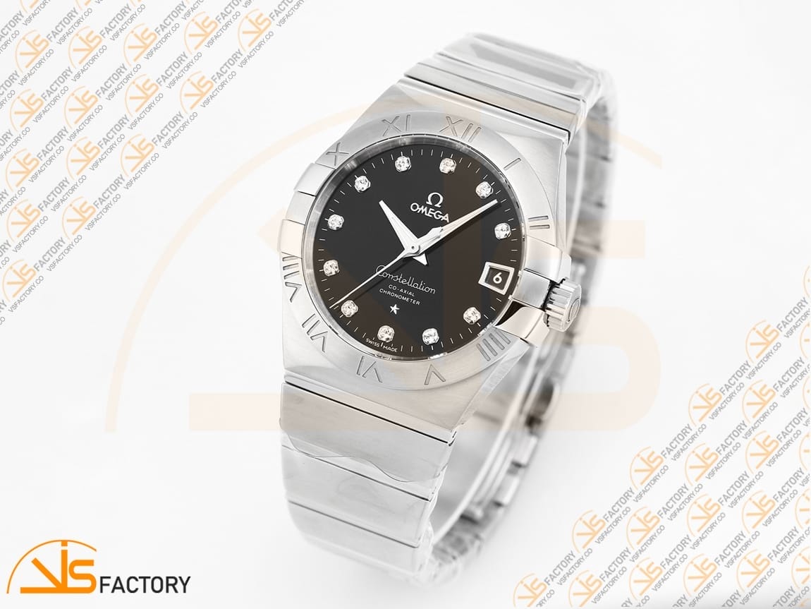VSFactory (VSF) Omega Constellation 38mm Black Diamond Dial Steel Asia 8500 Movement - 图片 4