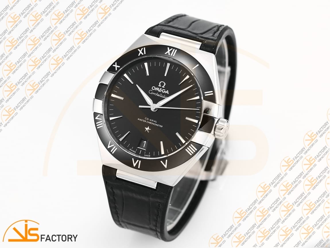 VSFactory (VSF) Omega Constellation Black Dial Black Ceramic Steel A8900 Movement - 图片 4