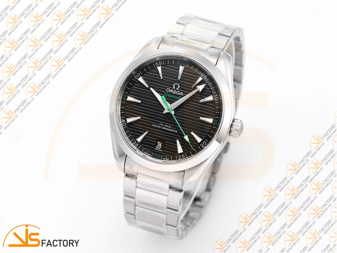 VSFactory (VSF) Omega Aqua Terra 150M Black Dial Green Hand Steel A8900 Movement - 图片 4