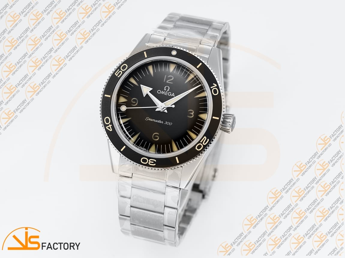 VS Factory Omega Seamaster 300 Heritage Black Dial Steel A8912 Movement - 图片 4