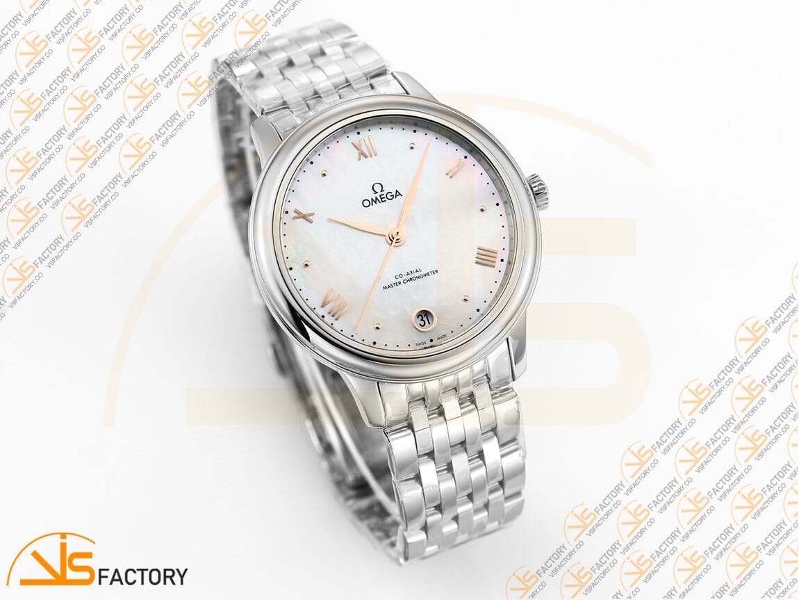 VSFactory (VSF) Omega De Ville Prestige 34mm MOP White Dial Steel A8800 Movement - 图片 5