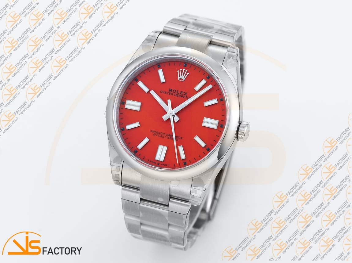 VS Factory Rolex Oyster Perpetual 124300 Red Dial 904L Steel VS3235 Movement - 图片 4
