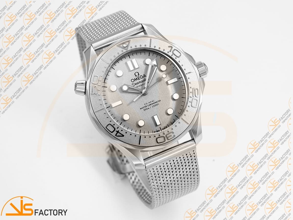 VSFactory (VSF) Omega Seamaster 300M Silver Surfer Silver Dial Steel A8806 Movement - 图片 5