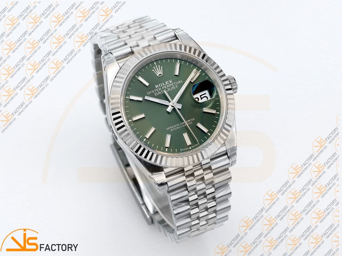 VS Factory Rolex DateJust 41 126334 Green Dial 904L Steel VS3235 Movement - 图片 5