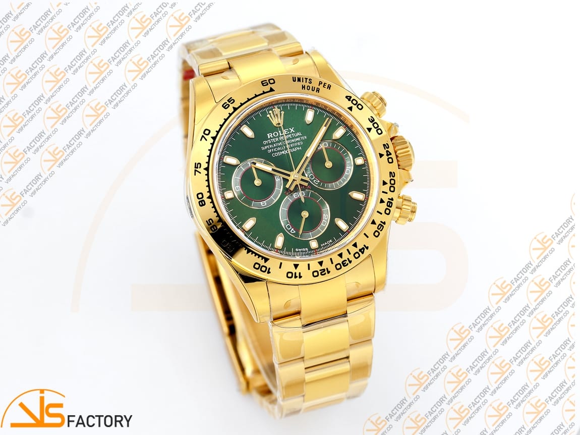 VS Factory Rolex Daytona 116508 Green Dial YG DD4130 Movement - 图片 5
