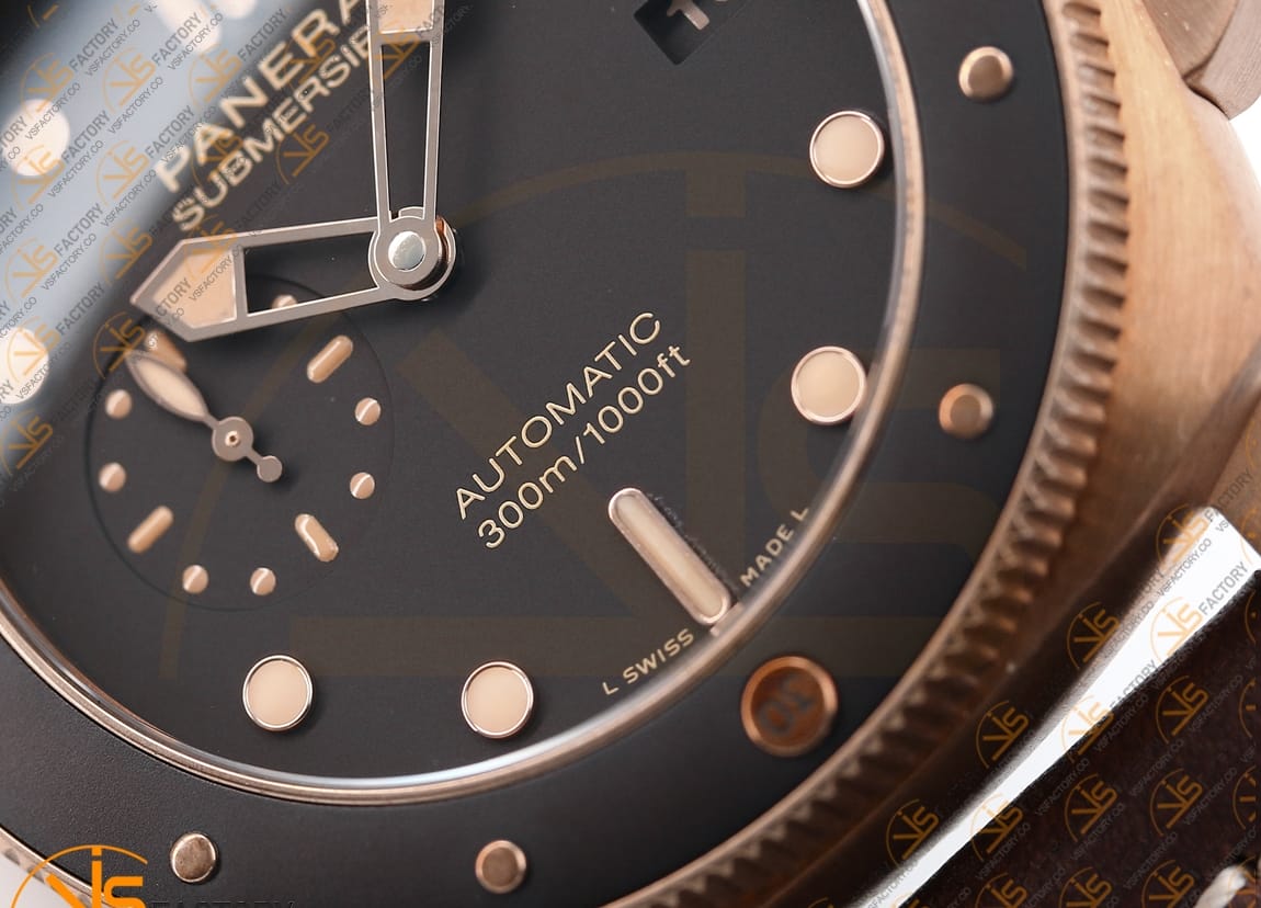 VS Factory Panerai Submersible Bronzo PAM968 Brown Dial Bronze Brown Ceramic P.9010 Movement - 图片 9
