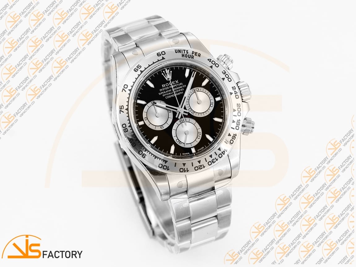 VS Factory Rolex Daytona 126509 Ice Black Dial Platinum Weighted VS4131 Movement - 图片 5