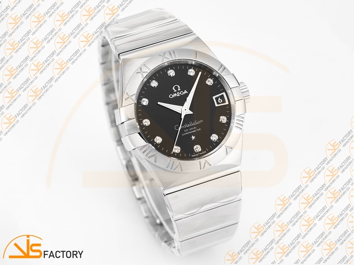 VSFactory (VSF) Omega Constellation 38mm Black Diamond Dial Steel Asia 8500 Movement - 图片 5