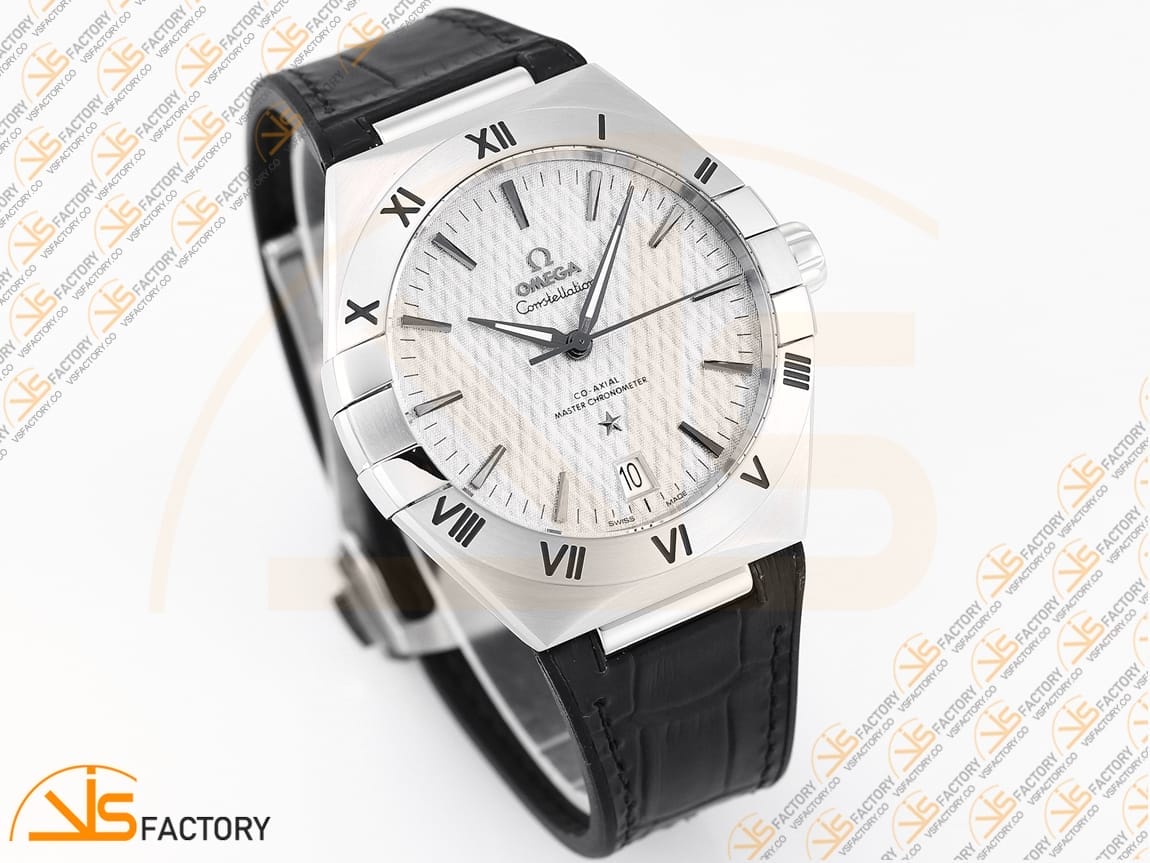 VSFactory (VSF) Omega Constellation Gray Dial Steel Black Rubber A8900 Movement - 图片 5