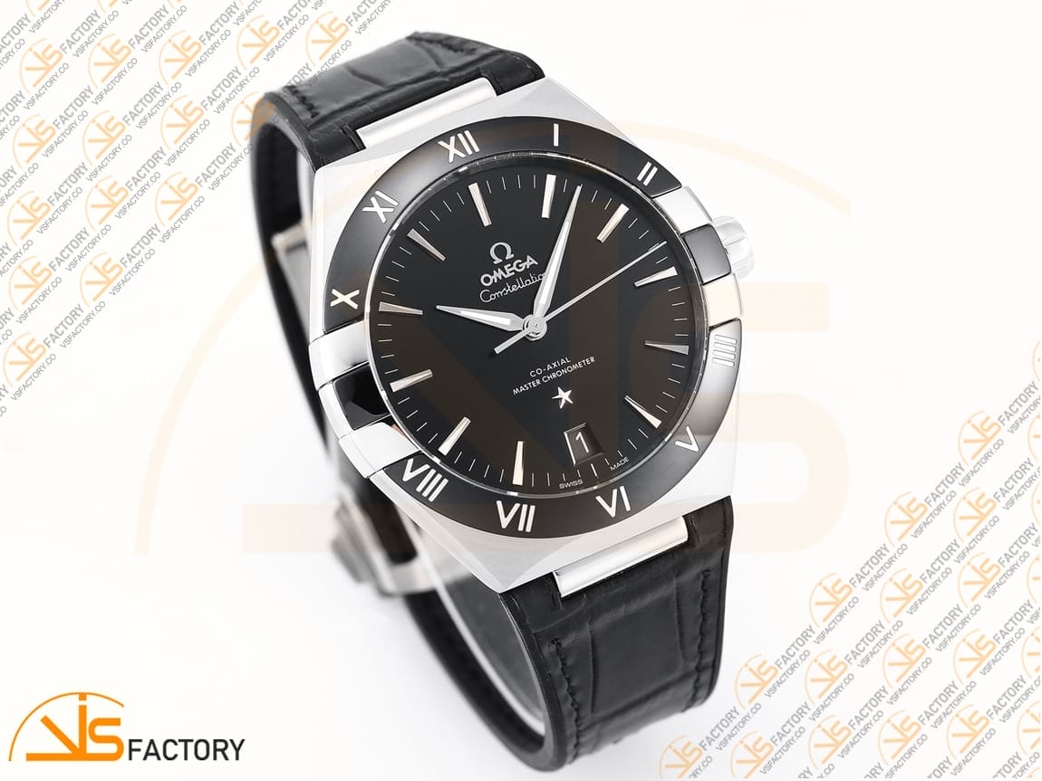 VSFactory (VSF) Omega Constellation Black Dial Black Ceramic Steel A8900 Movement - 图片 5