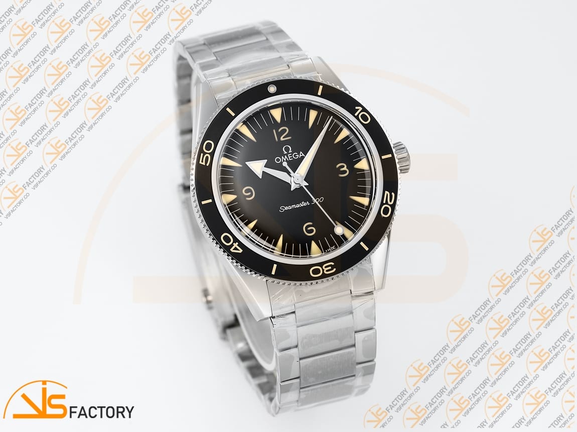 VS Factory Omega Seamaster 300 Heritage Black Dial Steel A8912 Movement - 图片 5