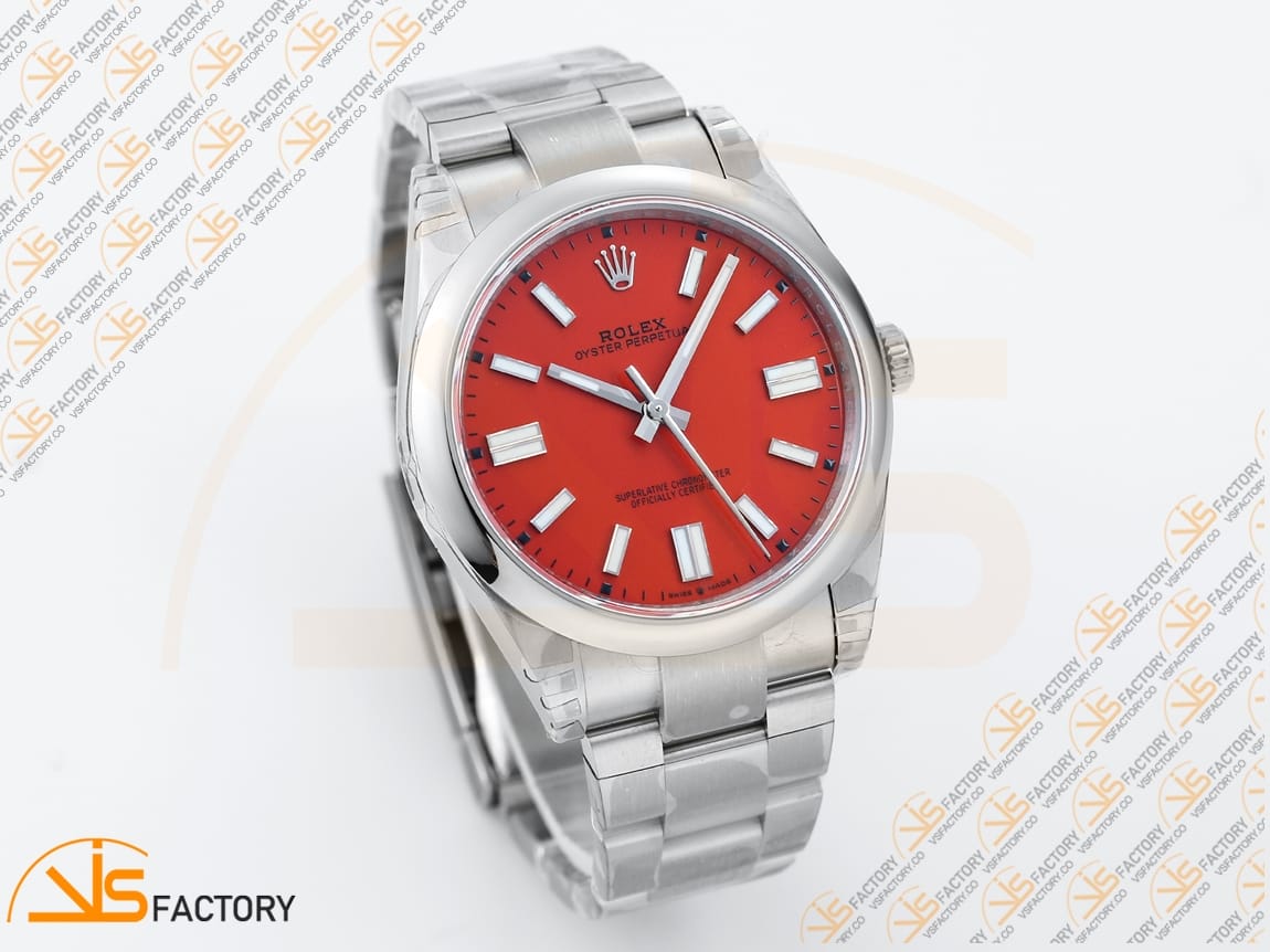 VS Factory Rolex Oyster Perpetual 124300 Red Dial 904L Steel VS3235 Movement - 图片 5