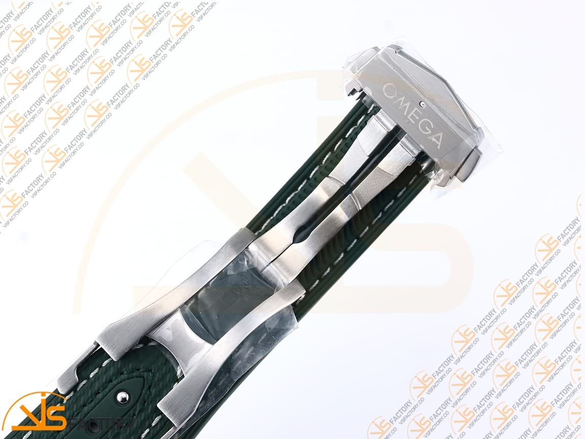 VSFactory (VSF) Omega Planet Ocean 43.5mm White Dial SS Case Green Bezel Green Rubber Strap A8900 Movement - 图片 11