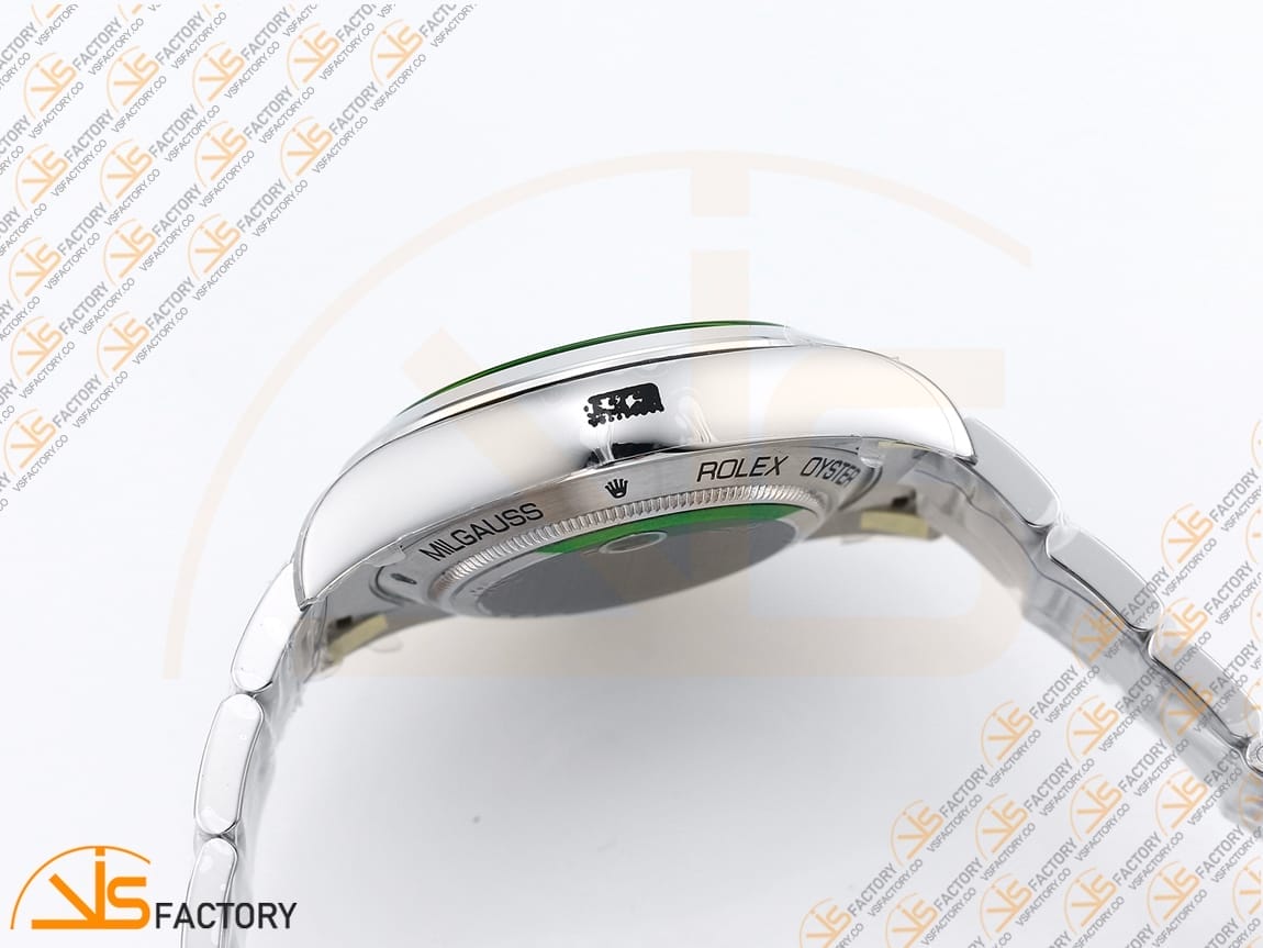 VSFactory (VSF) Rolex Milgauss 116400GV Black Dial 904L Steel SS Bracelet VS3131 Movement - 图片 12
