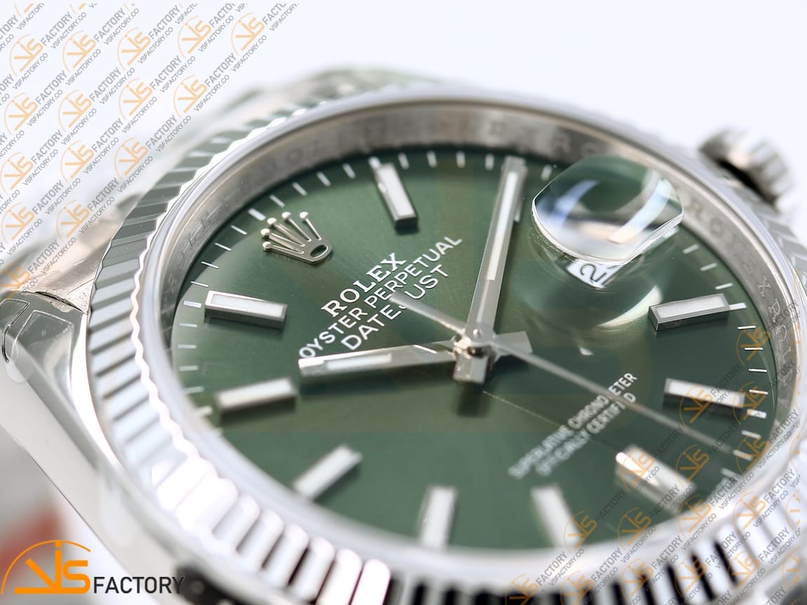 VS Factory Rolex DateJust 41 126334 Green Dial 904L Steel VS3235 Movement - 图片 6