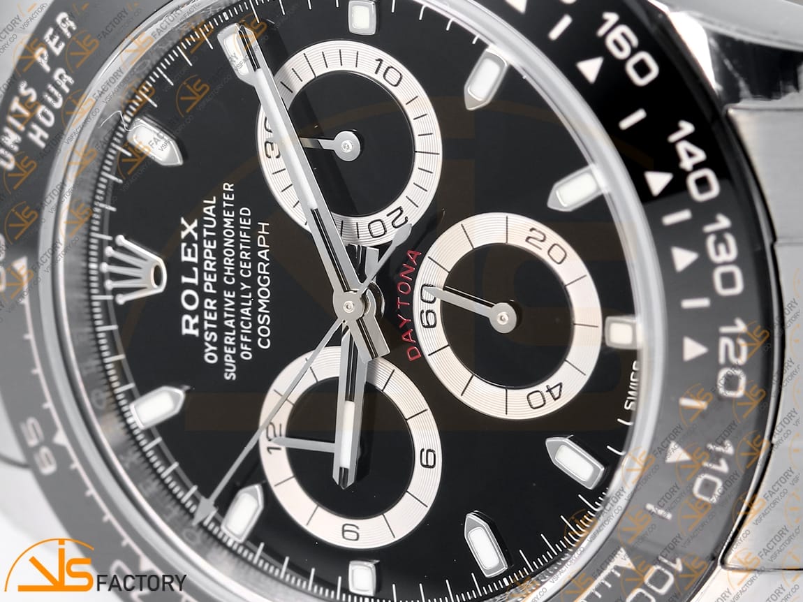 VS Factory Rolex Daytona 116500 Black Dial 904L Steel DD4130 Movement - 图片 7