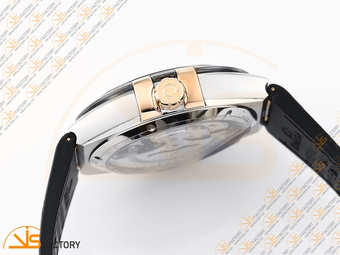 VSFactory (VSF) Omega Constellation Black Ceramic White Dial SSRG Black Rubber A8900 Movement - 图片 10