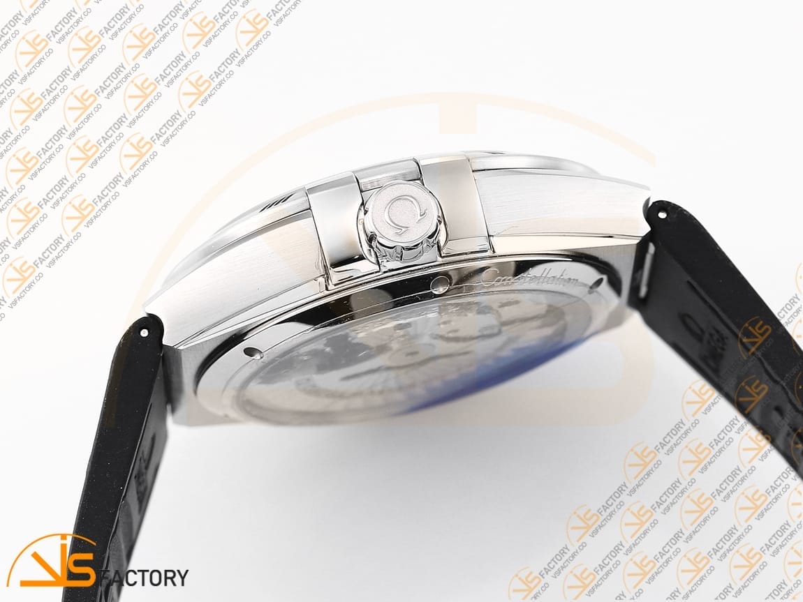 VSFactory (VSF) Omega Constellation Gray Dial Steel Black Rubber A8900 Movement - 图片 10