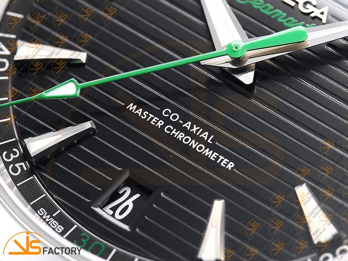 VSFactory (VSF) Omega Aqua Terra 150M Black Dial Green Hand Steel A8900 Movement - 图片 6