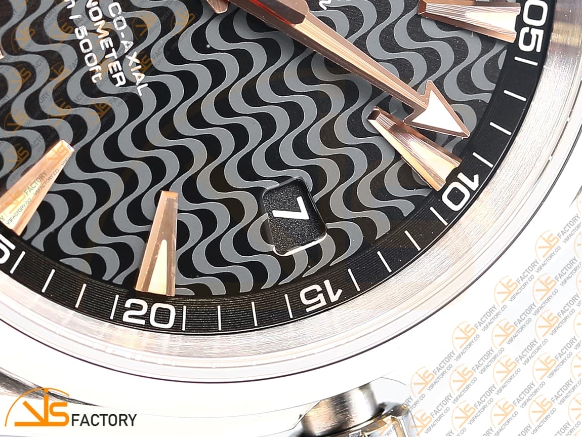 VSFactory (VSF) Omega Aqua Terra 150M Black Wave Textured Dial YG Hand Steel A8500 Movement - 图片 8