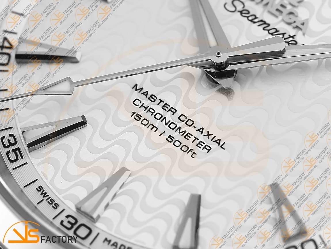 VSFactory (VSF) Omega Aqua Terra 150M Silver Wave Textured Dial YG Hand Steel A8500 Movement - 图片 6