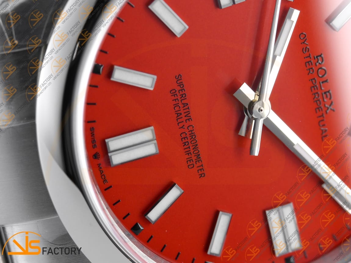 VS Factory Rolex Oyster Perpetual 124300 Red Dial 904L Steel VS3235 Movement - 图片 6
