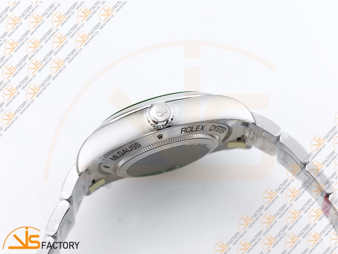 VSFactory (VSF) Rolex Milgauss 116400GV Black Dial 904L Steel SS Bracelet VS3131 Movement - 图片 11