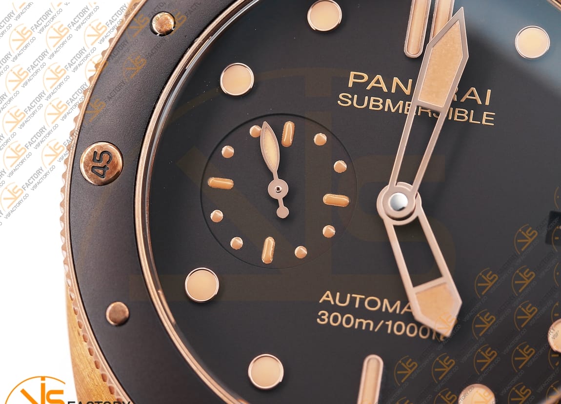 VS Factory Panerai Submersible Bronzo PAM968 Brown Dial Bronze Brown Ceramic P.9010 Movement - 图片 7