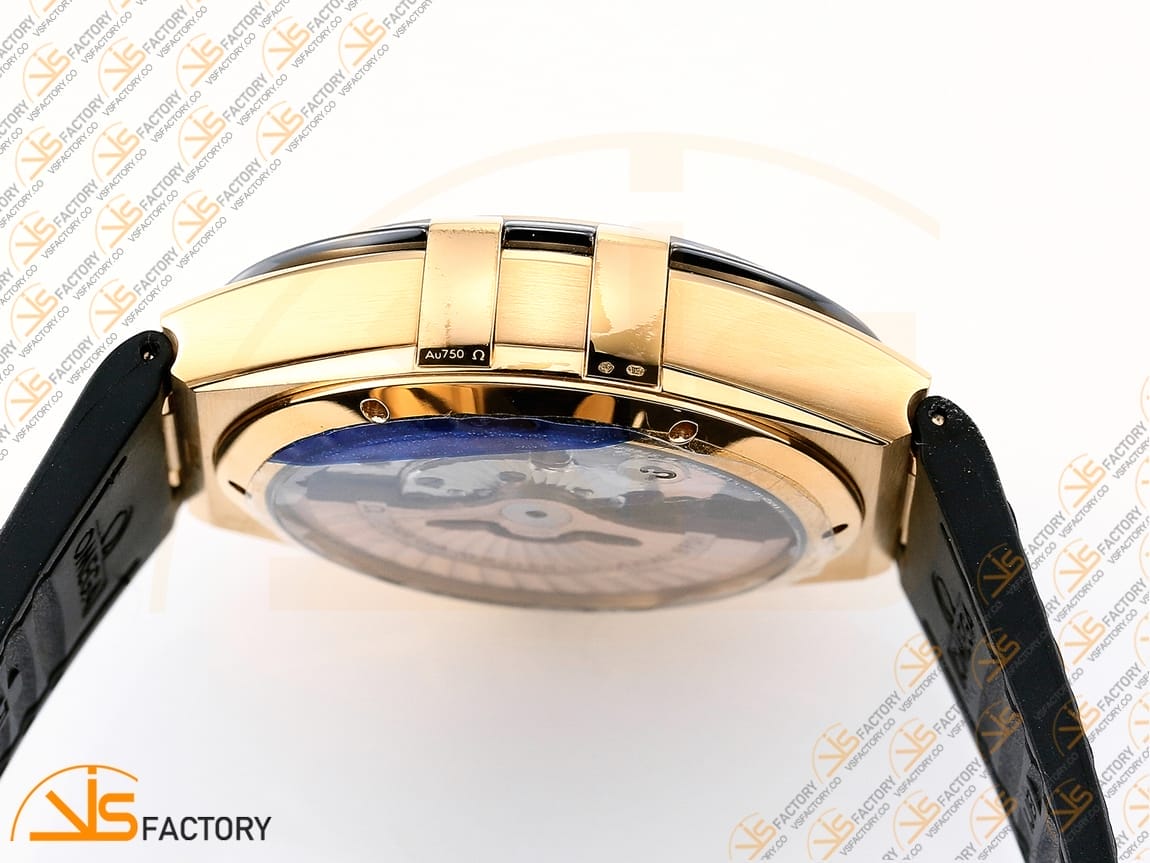 VSFactory (VSF) Omega Constellation Black Ceramic Black Dial YG Black Rubber A8900 Movement - 图片 11