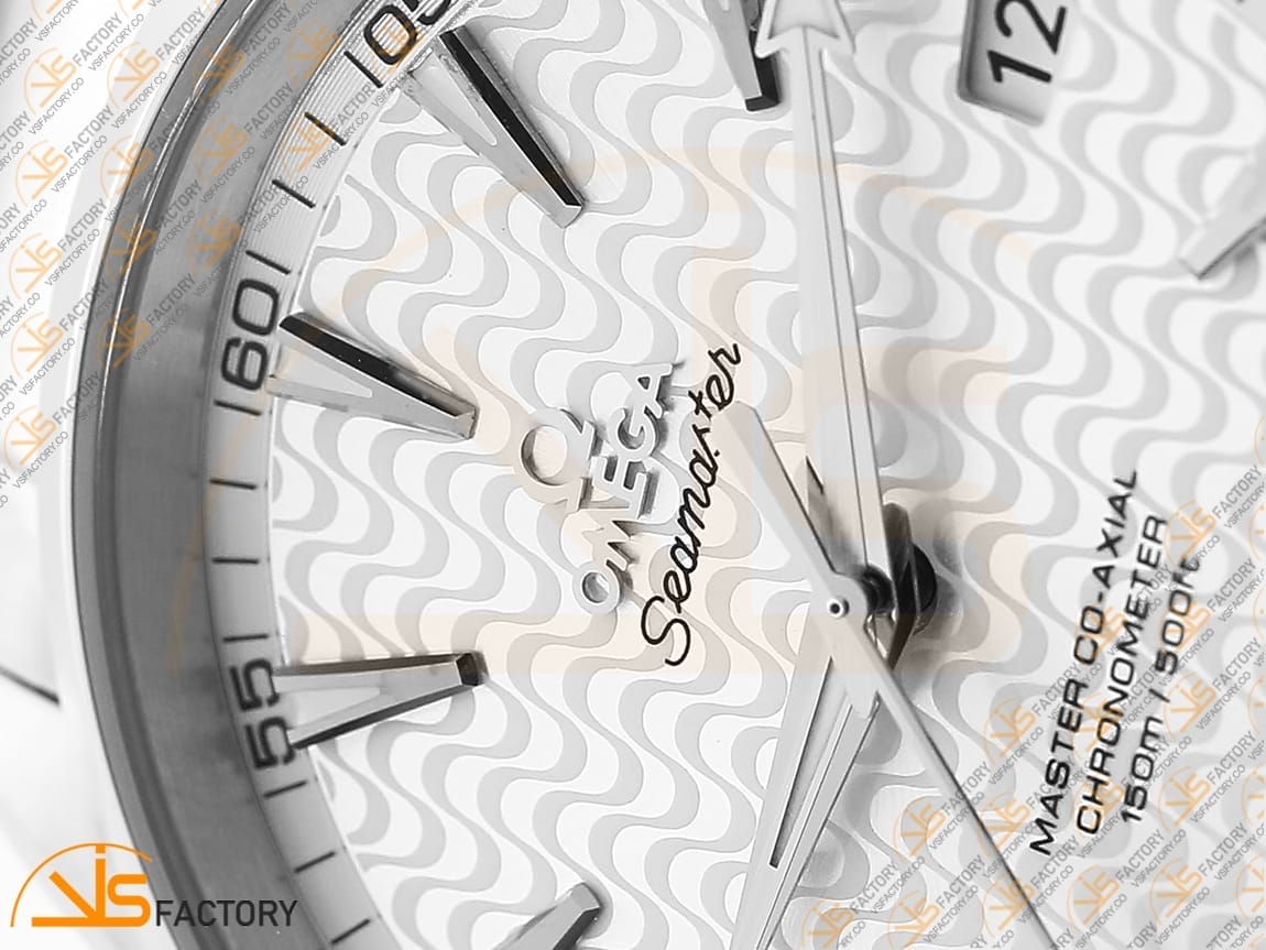 VSFactory (VSF) Omega Aqua Terra 150M Silver Wave Textured Dial YG Hand Steel A8500 Movement - 图片 7