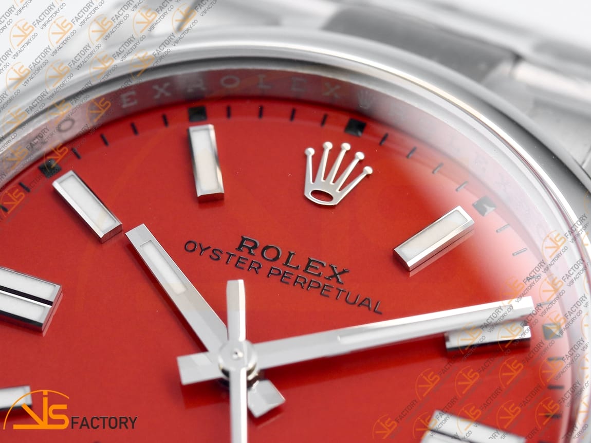 VS Factory Rolex Oyster Perpetual 124300 Red Dial 904L Steel VS3235 Movement - 图片 7