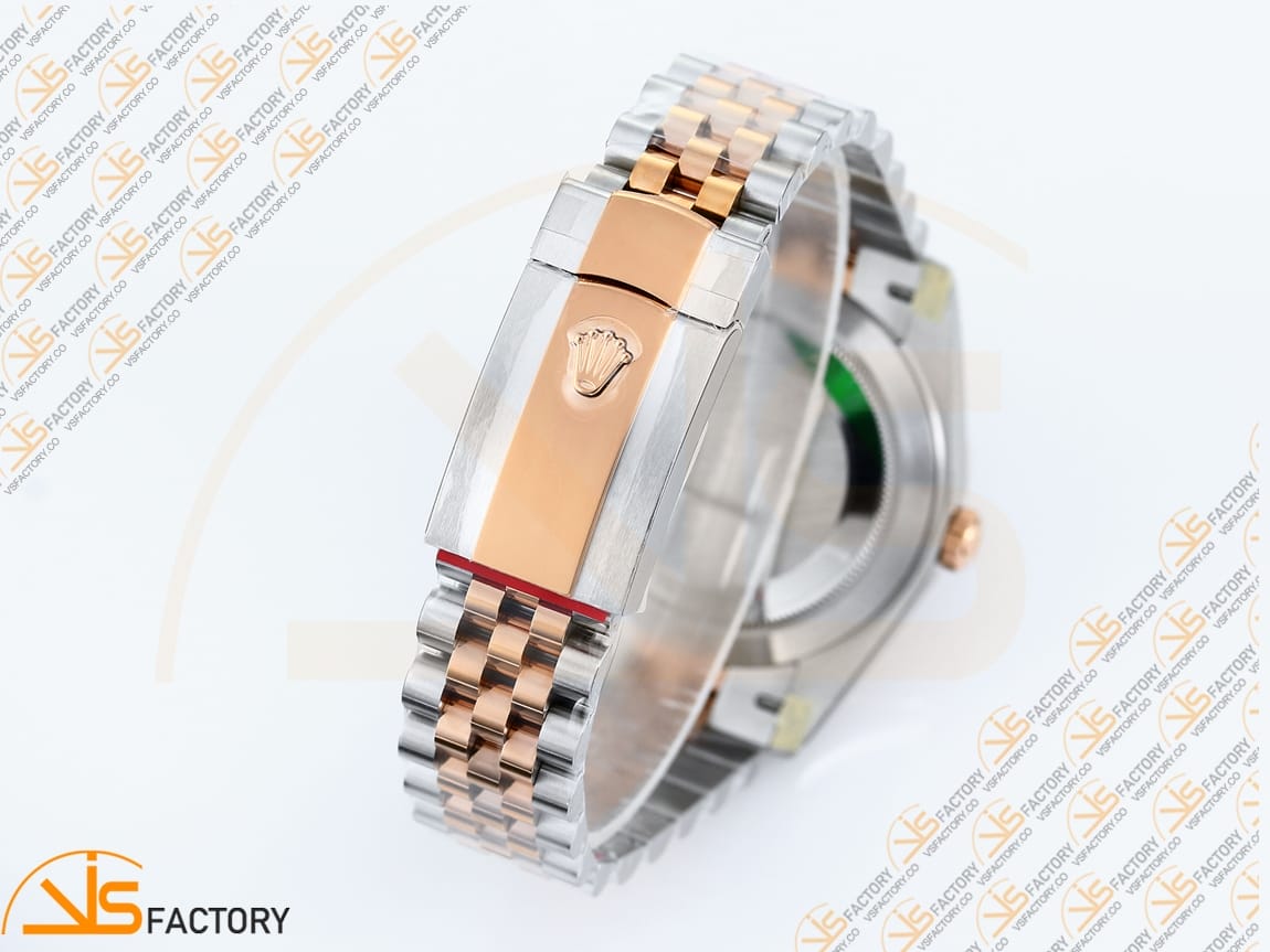 VS Factory Rolex DateJust 41 126331 Gray Textured Dial SS/RG VS3235 Movement - 图片 12