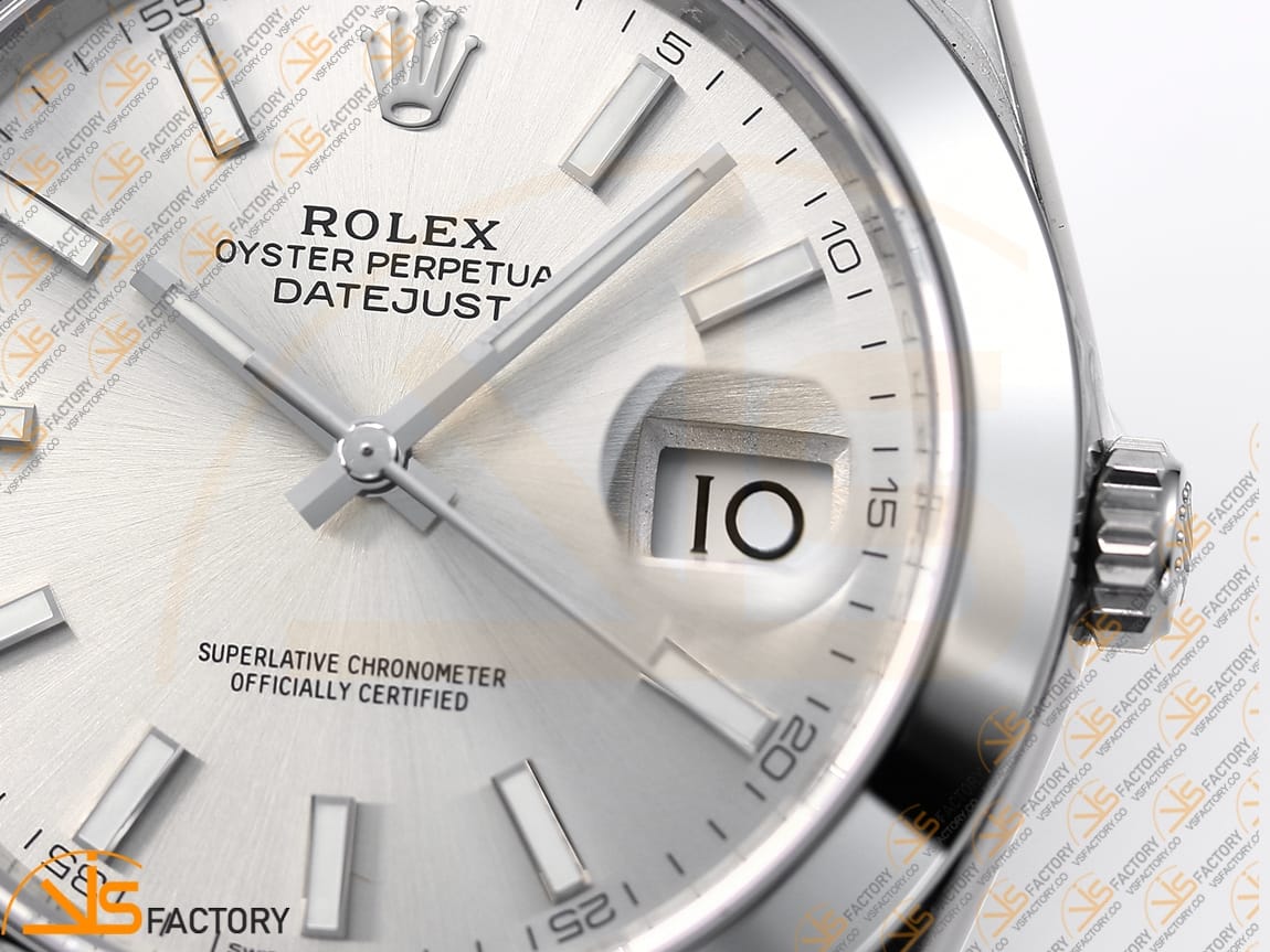 VS Factory Rolex DateJust 41 126330 Silver Dial 904L Steel VS3235 Movemen - 图片 8
