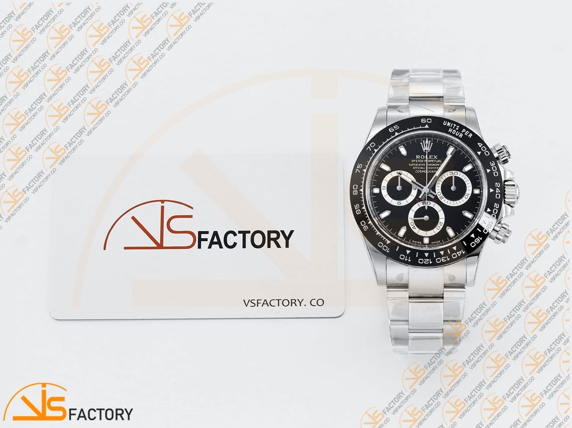 VS Factory Rolex Daytona 116500 Black Dial 904L Steel DD4130 Movement - 图片 2