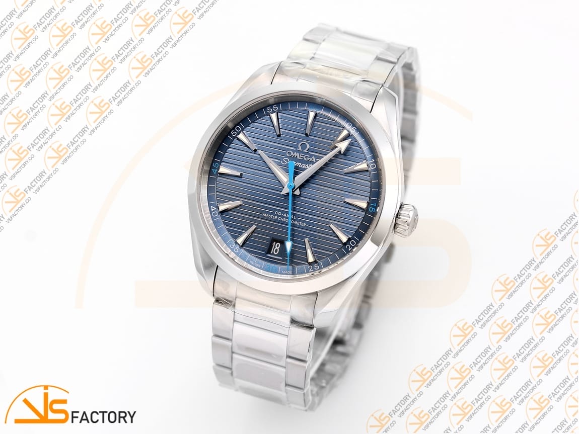VSFactory (VSF) Omega Aqua Terra 150M Light Blue Dial Steel A8900 Movement - 图片 4