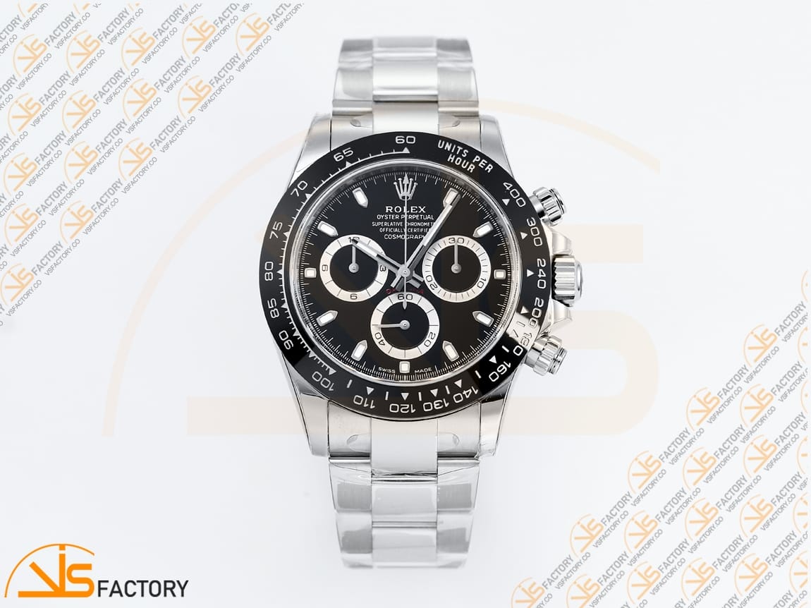 VS Factory Rolex Daytona 116500 Black Dial 904L Steel DD4130 Movement - 图片 3