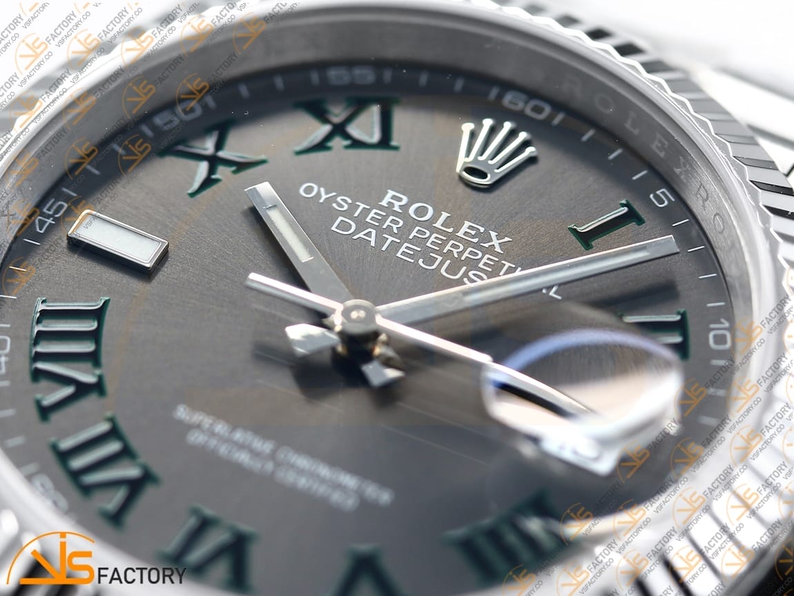VSFactory (VSF) Rolex Datejust 36 116234 Gray Green Roman Dial – 904L Steel / VS3235 Movement - 图片 10