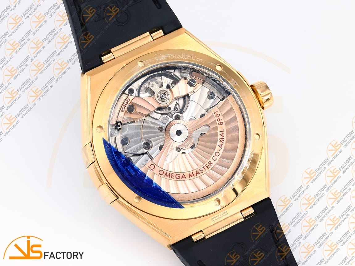 VSFactory (VSF) Omega Constellation Black Ceramic Black Dial YG Black Rubber A8900 Movement - 图片 13