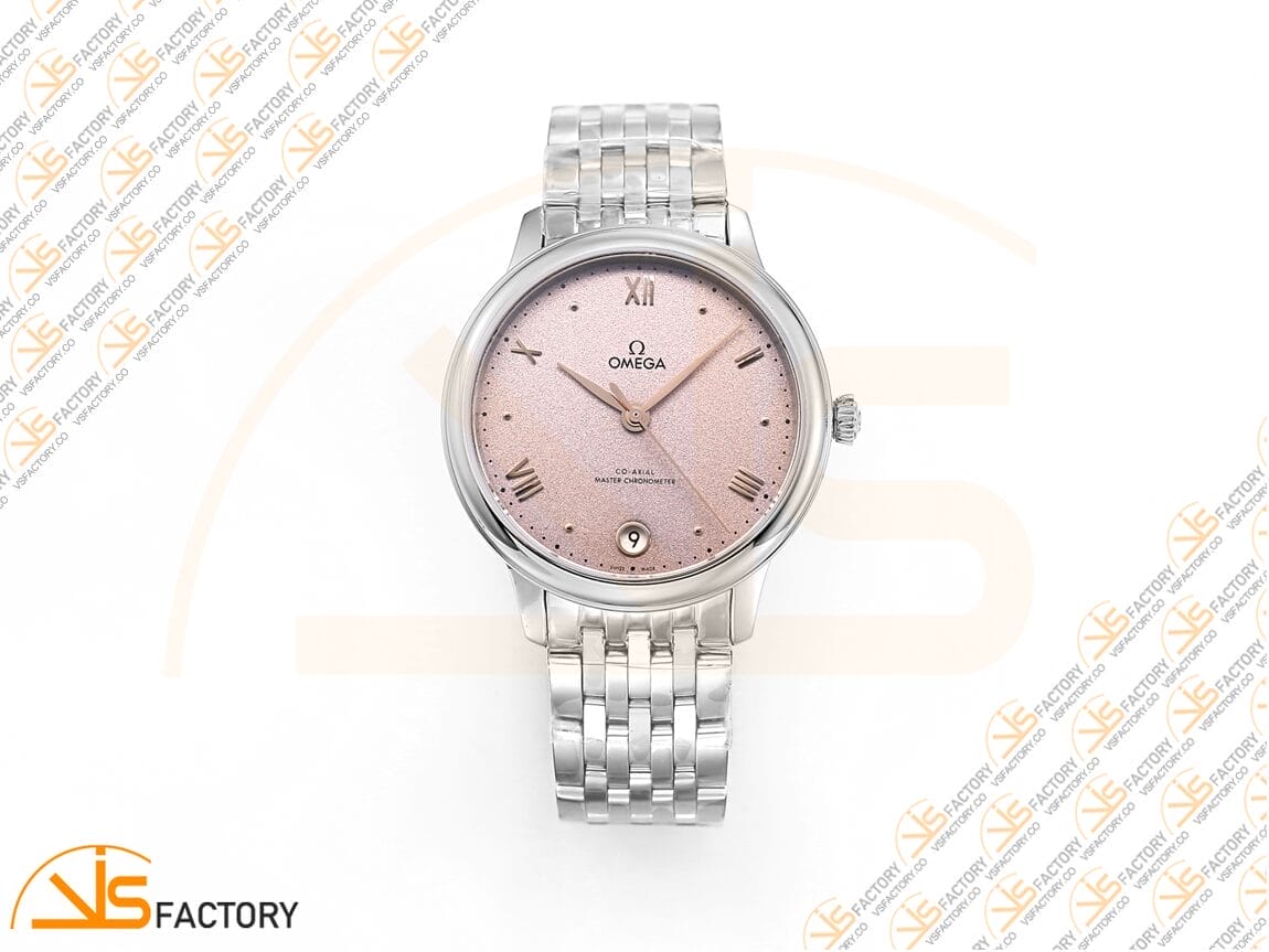 VSFactory (VSF) Omega De Ville Prestige 34mm Rose Grey Sandy Dial Steel A8800 Movement - 图片 3