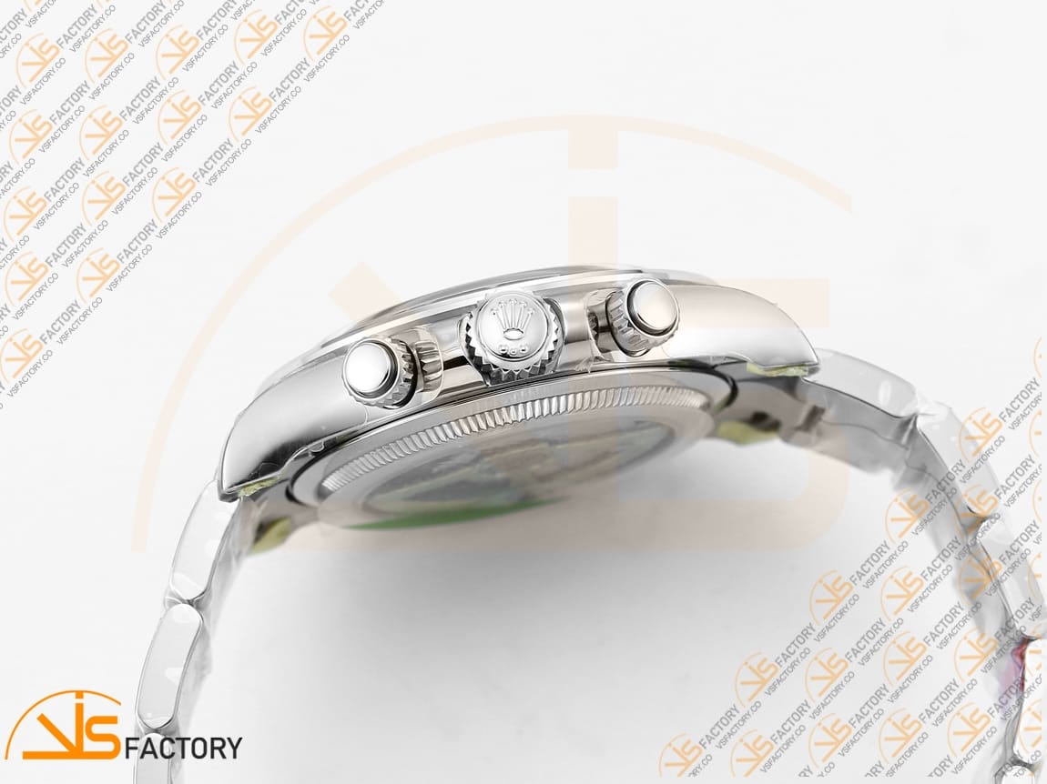 VS Factory Rolex Daytona 126506 Ice Blue Crystal Dial 904L Steel Oyster Bracelet Weighted VS4131 Movement - 图片 9