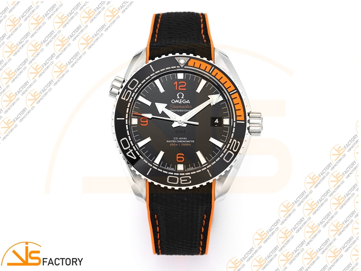 VSFactory (VSF) Omega Planet Ocean 43.5mm Black Dial Black Orange Bezel S A8900 Movement - 图片 3
