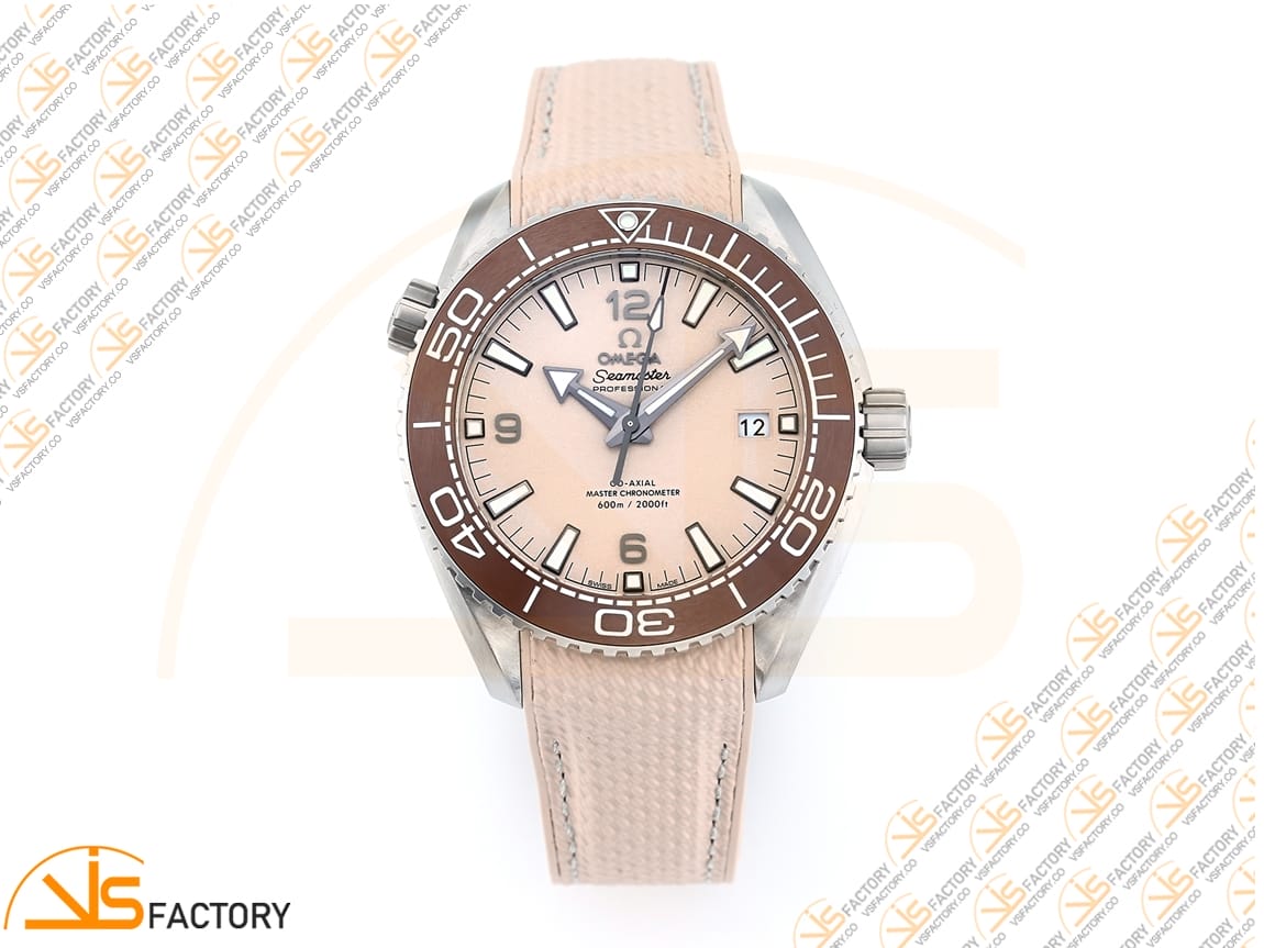 VSFactory (VSF) Omega Planet Ocean 43.5mm Sand Dial SS Case Brown Bezel Sand Rubber Strap A8900 Movement - 图片 3