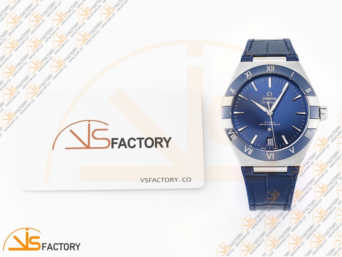 VSFactory (VSF) Omega Constellation Blue Ceramic Blue Dial YG Blue Rubber A8900 Movement - 图片 2