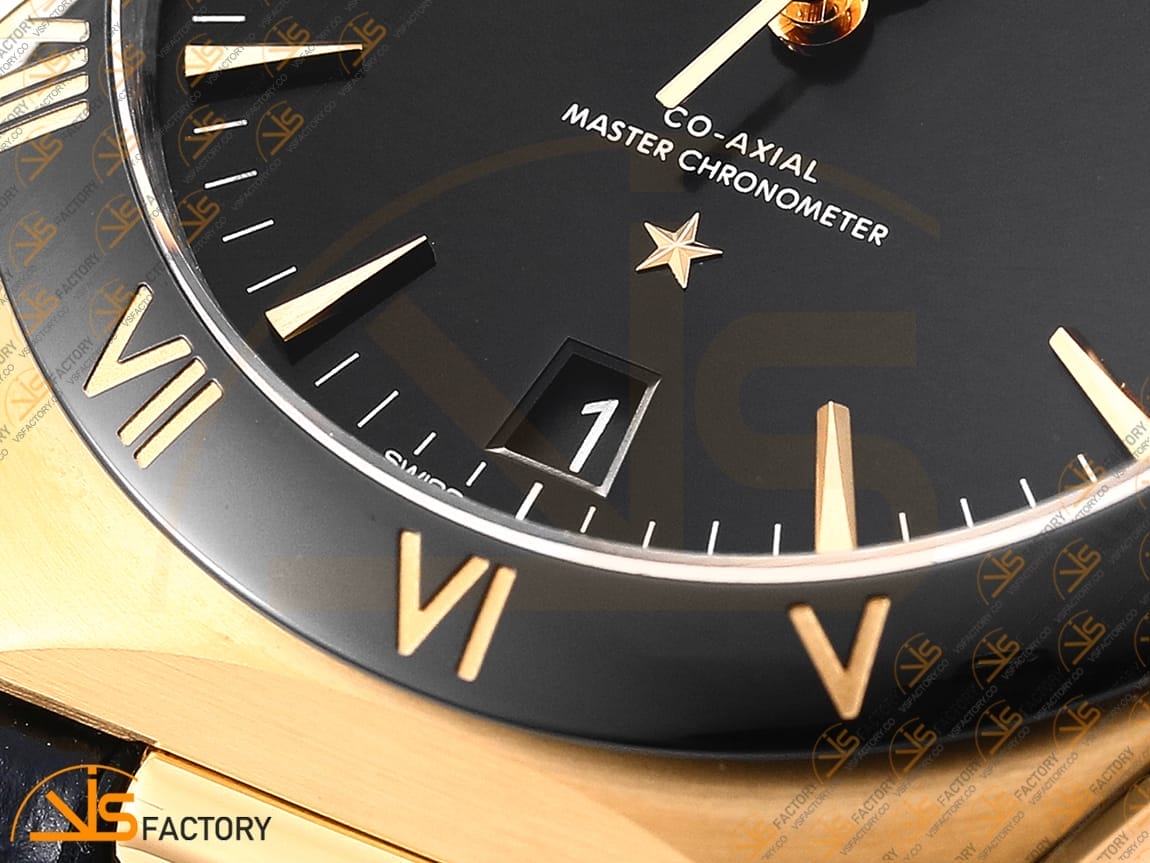 VSFactory (VSF) Omega Constellation Black Ceramic Black Dial YG Black Rubber A8900 Movement - 图片 8