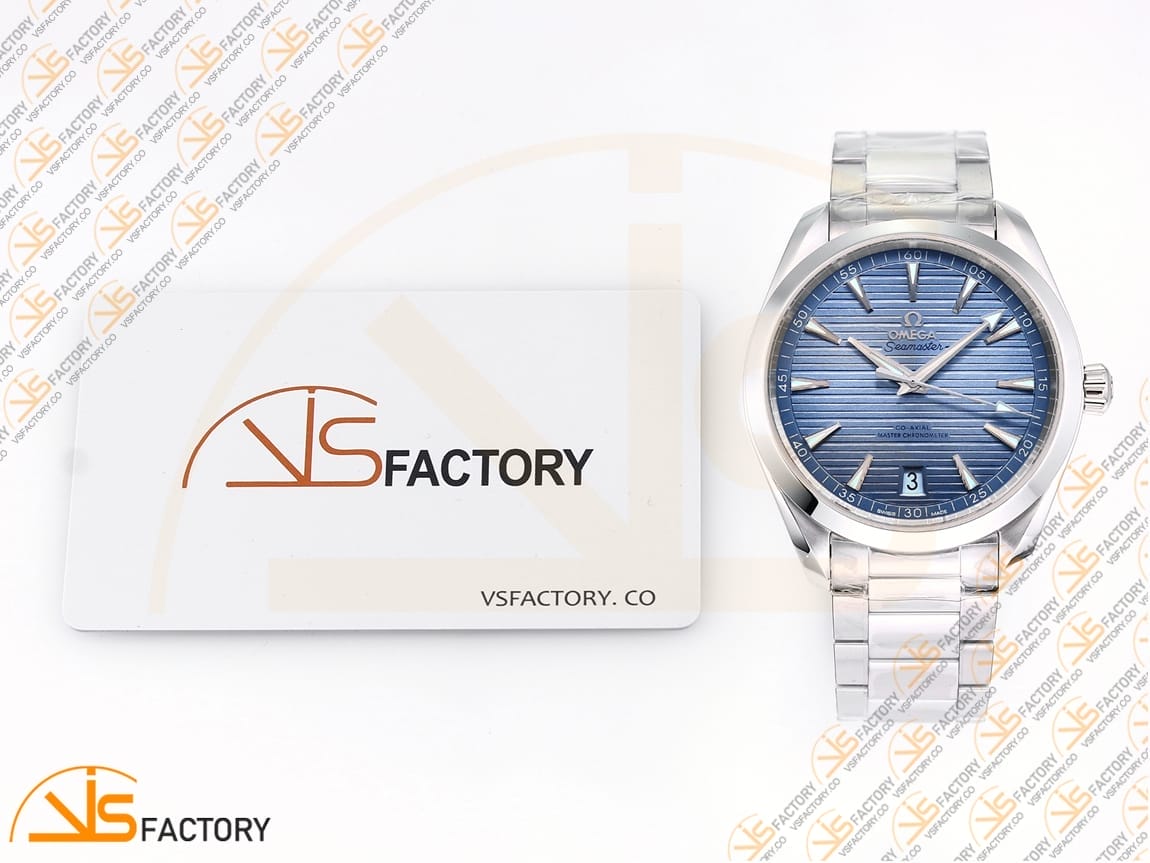 VSFactory (VSF) Omega Aqua Terra 41mm Light Blue Dial Steel A8900 Movement - 图片 2