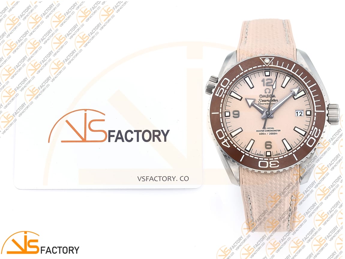 VSFactory (VSF) Omega Planet Ocean 43.5mm Sand Dial SS Case Brown Bezel Sand Rubber Strap A8900 Movement - 图片 2